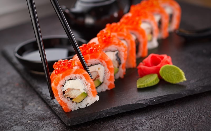 Sushi Rolls with Edamame